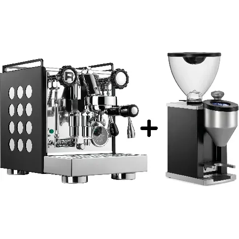Bilde av best pris Rocket Appartamento Serie Nera espressomaskin + Faustino kaffekvern Espressomaskin