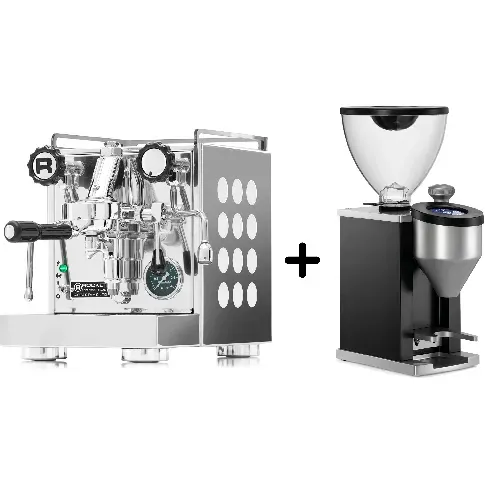 Bilde av best pris Rocket Appartamento espressomaskin hvit + Faustino kaffekvern Espressomaskin