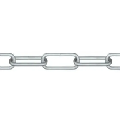 Bilde av best pris Roliba kæde langleddet 5,0 mm - Kæde, langl. stål, elg. 5,0mm x 5 mtr. Verktøy & Verksted - Skruefester - Stålwire & låser