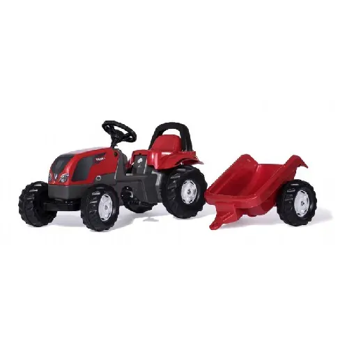 Bilde av best pris RollyKid Valtra Traktor med tilhenger Rolly Toys 12527 Kjøretøy
