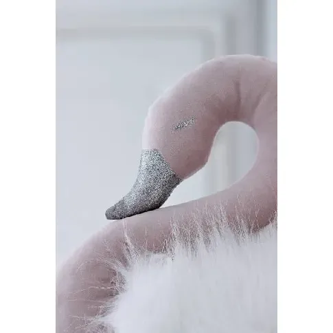 Bilde av best pris Rosa svane med hvit pels, veggdekor fra Cotton &amp; Sweets - Babyklær
