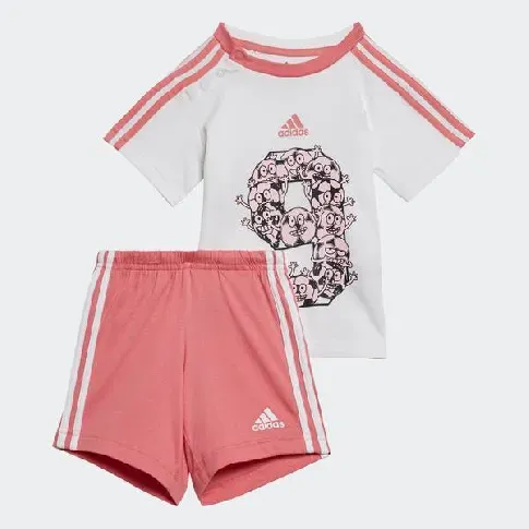 Bilde av best pris Rosa/Hvit Adidas 3S SP Sett - Babyklær