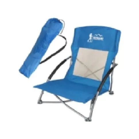 Bilde av best pris Royokamp Turist- og strandstol med armlener 55x58x64 sammenleggbar blå Utendørs - Camping - Borde/Stoler