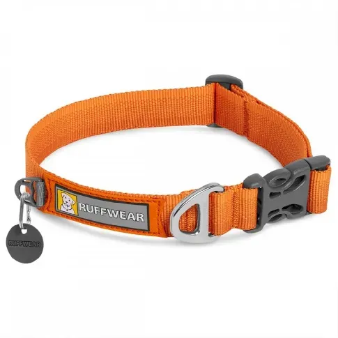 Bilde av best pris RuffWear Front Range Hundehalsbånd Oransje (51-66 cm) Hund - Hundeutstyr - Hundehalsbånd