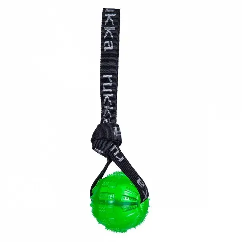 Bilde av best pris Rukka Gel Hundball med Håndtak Grønn Hund - Hundeleker - Ball til hund
