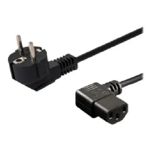 Bilde av best pris SAVIO CL-115 - Strømkabel - 2-pols (hann) vinklet til power IEC 60320 C13 vinklet - 250 V - 10 A - 1.2 m - svart PC tilbehør - Kabler og adaptere - Strømkabler