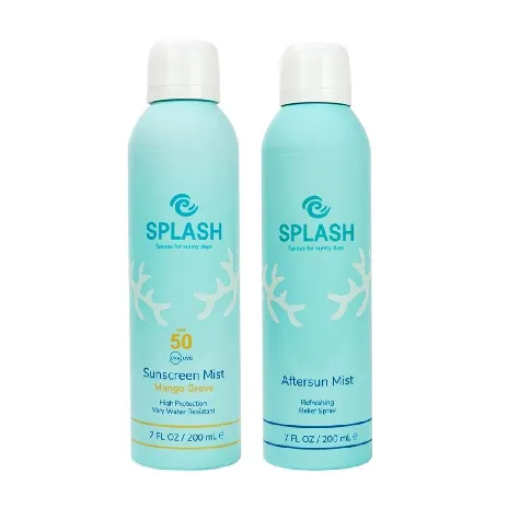 Bilde av best pris SPLASH - Mango Grove Sunscreen Mist SPF 50 200 ml + SPLASH - Aftersun Mist 200 ml - Skjønnhet