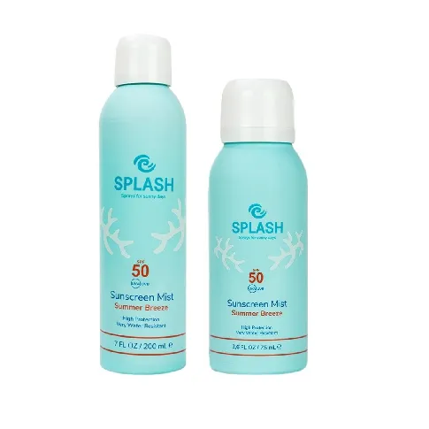 Bilde av best pris SPLASH - Summer Breeze Sunscreen Mist SPF 50 200 ml + SPLASH - Summer Breeze Sunscreen Mist SPF 50 75 ml - Skjønnhet