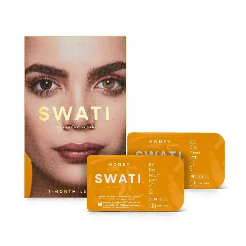 Bilde av best pris SWATI - Coloured Contact Lenses 1 Month - Honey - Skjønnhet