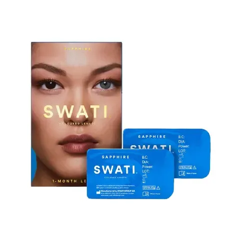 Bilde av best pris SWATI - Coloured Contact Lenses 1 Month - Sapphire - Skjønnhet