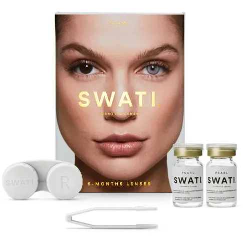 Bilde av best pris SWATI - Coloured Contact Lenses 6 Months - Pearl - Skjønnhet