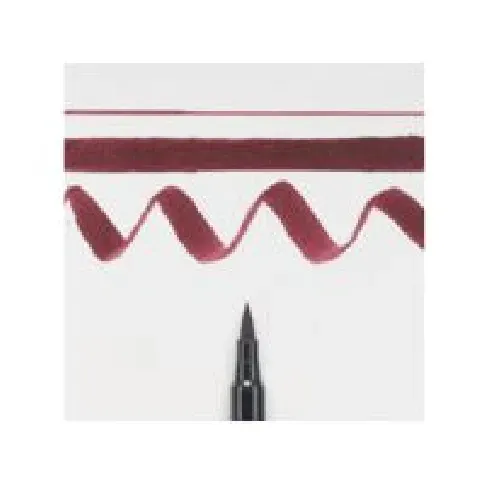 Bilde av best pris Sakura Koi Coloring Brush Pen Burgundy Hobby - Kunstartikler - Markører