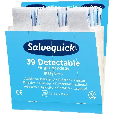 Bilde av best pris Salvequick - Blue plasters extra-long - Helse og personlig pleie