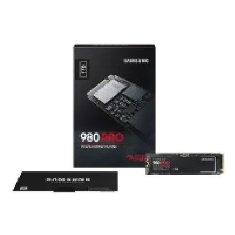 Bilde av best pris Samsung 980 PRO MZ-V8P1T0BW - SSD - kryptert - 1 TB - intern - M.2 2280 - PCIe 4.0 x4 (NVMe) - buffer: 1 GB - 256-bit AES - TCG Opal Encryption - for Intel Next Unit of Computing 12, 13 PC-Komponenter - Harddisk og lagring - SSD