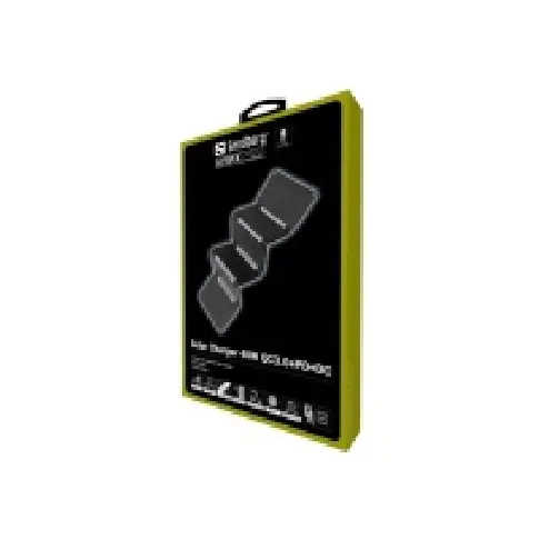 Bilde av best pris Sandberg - Solcellelader - 40 watt - QC 3.0 - 3 utgangskontakter (USB, 5,5 x 2,1 mm DC-jakk, 24 pin USB-C) - på kabel: USB, USB-C, power DC jack 5.5 mm (ID: 2.1 mm) Tele & GPS - Batteri & Ladere - Ladere