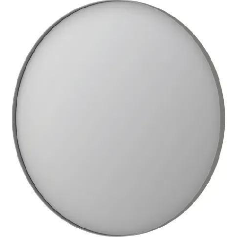 Bilde av best pris Sanibell Ink SP17 speil med lys, dimbar, duggfri, børstet rustfritt stål, Ø80 cm Baderom > Innredningen