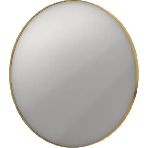 Bilde av best pris Sanibell Ink SP17 speil med lys, dimbar, duggfri, gull, Ø100 cm Baderom > Innredningen