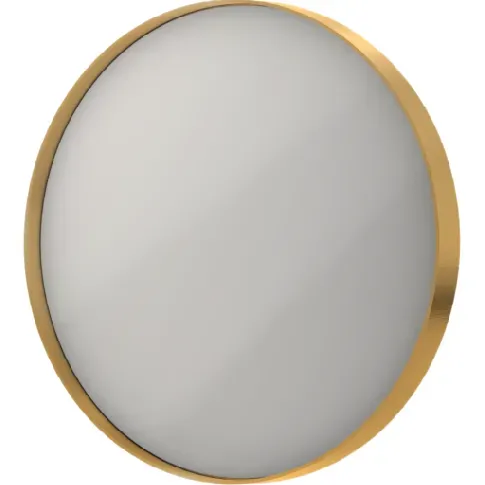 Bilde av best pris Sanibell Ink SP17 speil med lys, dimbar, duggfri, gull, Ø40 cm Baderom > Innredningen