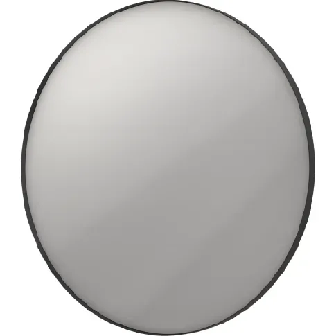 Bilde av best pris Sanibell Ink SP17 speil med lys, dimbar, duggfri, sort, Ø100 cm Baderom > Innredningen