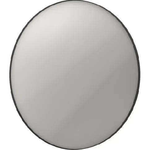 Bilde av best pris Sanibell Ink SP17 speil med lys, dimbar, duggfri, sort, Ø120 cm Baderom > Innredningen