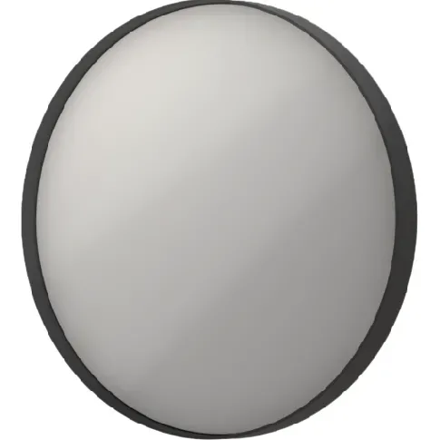 Bilde av best pris Sanibell Ink SP17 speil med lys, dimbar, duggfri, sort, Ø40 cm Baderom > Innredningen