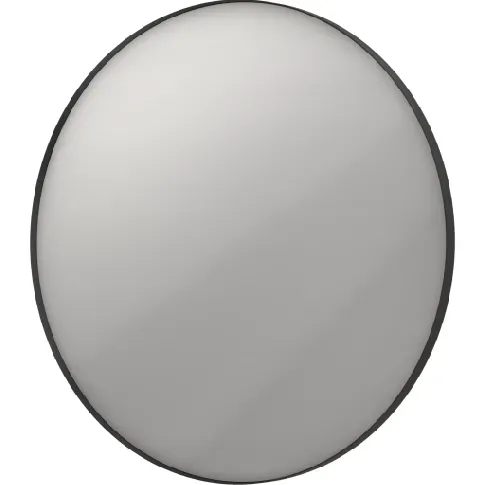 Bilde av best pris Sanibell Ink SP17 speil med lys, dimbar, duggfri, sort, Ø80 cm Baderom > Innredningen