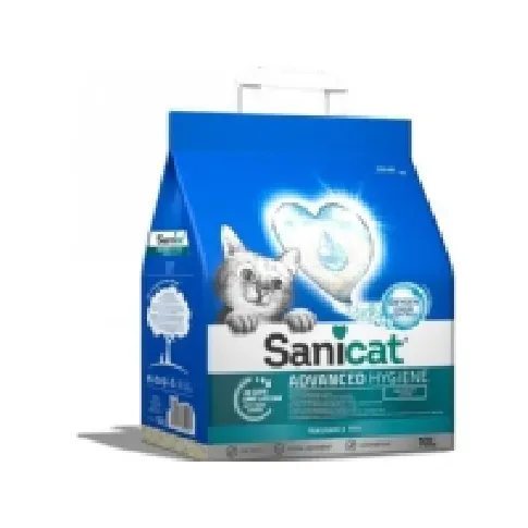 Bilde av best pris Sanicat Advanced Hygiene kattesand, strø, for katter, 10l, uparfymert Kjæledyr - Katt - Kattesand og annet søppel
