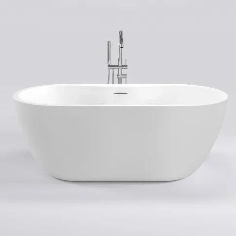 Bilde av best pris Sanipro Alfa Frittstående Badekar 165 Hvit / 165cm Frittstående badekar