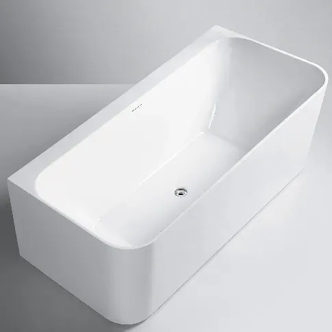 Bilde av best pris Sanipro Badekar Sense Back-to-wall 170 Hvit / 170cm Frittstående badekar