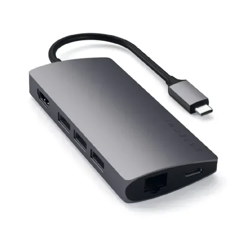 Bilde av best pris Satechi Satechi USB-C Multi-Port Adapter 4K V2, Space Grey USB-hub,Elektronikk