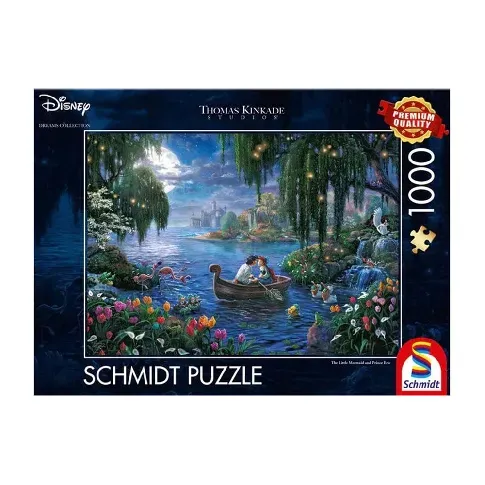 Bilde av best pris Schmidt - Thomas Kinkade: Disney The Little Mermaid and Prince Eric (1000 pieces) (SCH7370) - Leker