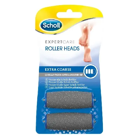 Bilde av best pris Scholl Expertcare Roller Heads Extra Coarse 2pcs Hudpleie - Kroppspleie - Fotpleie - Fotbehandling/verktøy