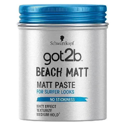 Bilde av best pris Schwarzkopf Got2B Beach Matt Paste 100ml Mann - Hårpleie - Styling - Paste