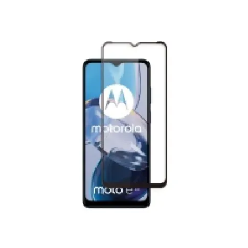 Bilde av best pris Screenor Premium New Full Cover - Skjermbeskyttelse for mobiltelefon - glass - rammefarge svart - for Motorola Moto E22 PC & Nettbrett - Nettbrett tilbehør - Deksel & vesker