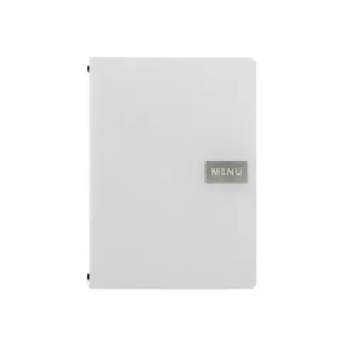 Bilde av best pris Securit® A4 RAW læder menuomslag i hvid Barn & Bolig - Bartilbehør - Menytavler
