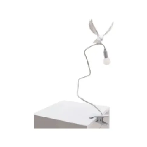 Bilde av best pris Seletti Sparrow Landing bordlampe, med brakett, hvit Belysning - Innendørsbelysning - Bordlamper