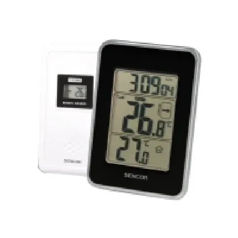 Bilde av best pris Sencor SWS 25 BS - Termometer - digital - svart/sølv Hagen - Tilbehør til hagen - Værstasjon og termometer