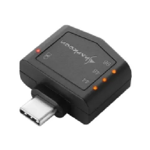 Bilde av best pris Sharkoon Mobile DAC PD - USB DAC - 24-bit - 96 kHz - 100 dB SNR - stereo - USB-C PC-Komponenter - Lydkort