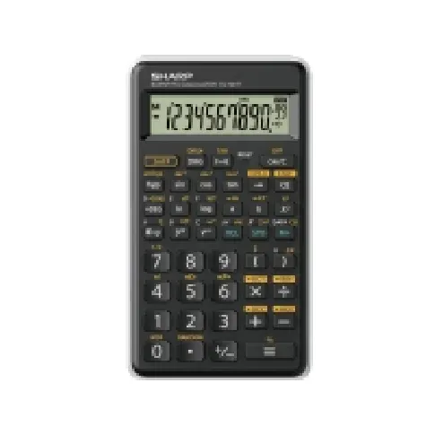 Bilde av best pris Sharp EL-501T, Lomme, Vitenskaplig, 12 sifre, 1 linjer, Batteri, Sort, Hvit Kontormaskiner - Kalkulatorer - Tekniske kalkulatorer
