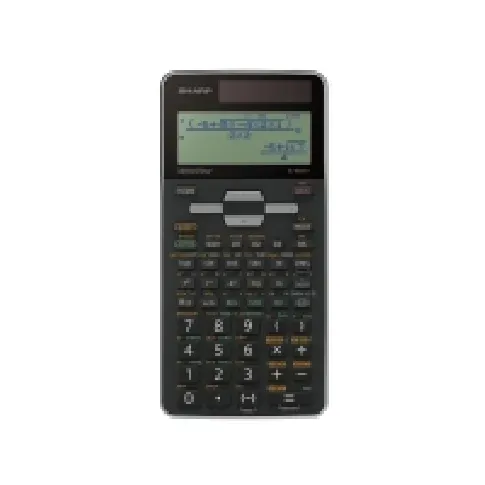 Bilde av best pris Sharp EL-W506T, Lomme, Skjerm, 16 sifre, Batteri/Solcelle, Sort, Grå Kontormaskiner - Kalkulatorer - Tekniske kalkulatorer