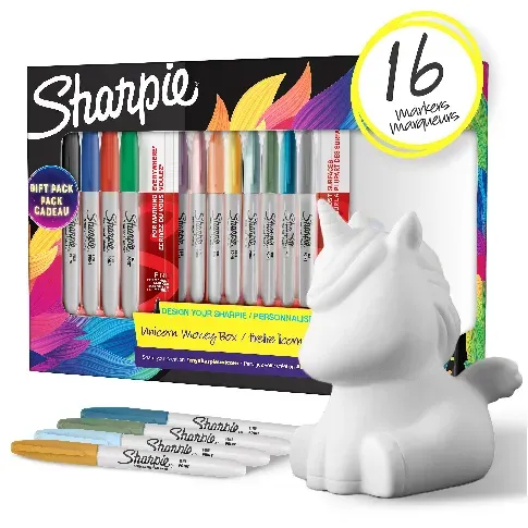 Bilde av best pris Sharpie - Permanent Markers Unicorn Gift set (2164411) - Leker