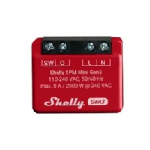 Bilde av best pris Shelly Plus 1PM Mini (Gen3) Smart hjem - Merker - Shelly