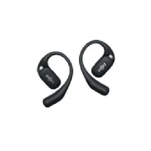 Bilde av best pris Shokz OpenFit - True wireless-hodetelefoner med mikrofon - åpent øre - over-øret-montering - Bluetooth - svart TV, Lyd & Bilde - Hodetelefoner & Mikrofoner