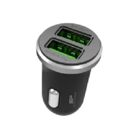 Bilde av best pris Silicon Power Boost Charger CC102P - Bilstrømadapter - 10.5 watt - 2.1 A - 2 utgangskontakter (USB) - svart Tele & GPS - Batteri & Ladere - Billader