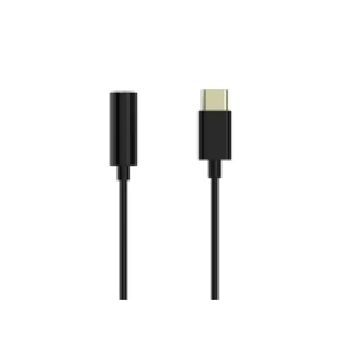 Bilde av best pris Sinox adapter USB C - mini jack. 0,15m. Sort PC tilbehør - Kabler og adaptere - Adaptere
