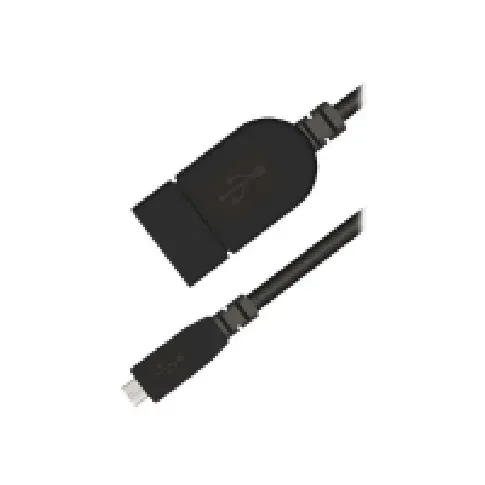 Bilde av best pris Sinox i-Media - USB-adapter - USB (hunn) til Micro-USB type B (hann) - USB 2.0 - 20 cm - svart PC tilbehør - Kabler og adaptere - Datakabler