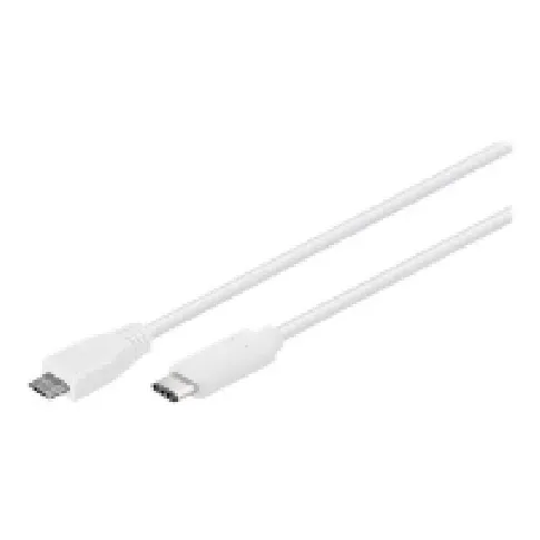 Bilde av best pris Sinox i-Media - USB-kabel - USB-C (han) til Micro-USB Type B (han) - USB 2.0 - 1 m - hvit PC tilbehør - Kabler og adaptere - Datakabler