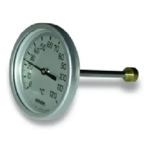 Bilde av best pris Skivetermometer ø100mm 200mm Rørlegger artikler - Rør og beslag - Trykkrør og beslag