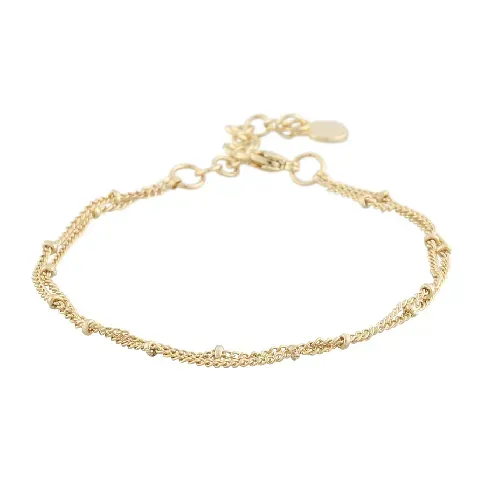 Bilde av best pris Snö Of Sweden Amsterdam Double Chain Bracelet Plain Gold Onesize Hjem & tilbehør - Smykker - Armbånd