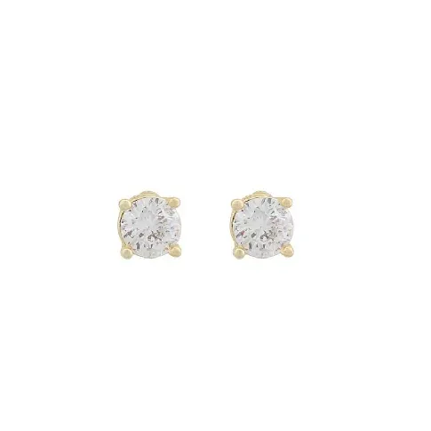 Bilde av best pris Snö Of Sweden Essence Stone Earring Gold/Clear 4mm Hjem & tilbehør - Smykker - Øredobber
